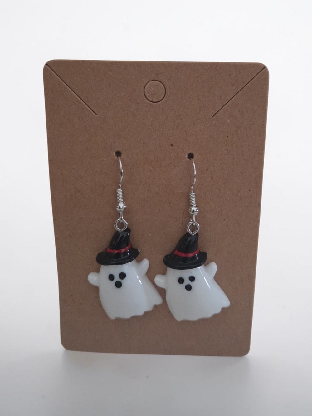 Halloween Ghost Earrings - White